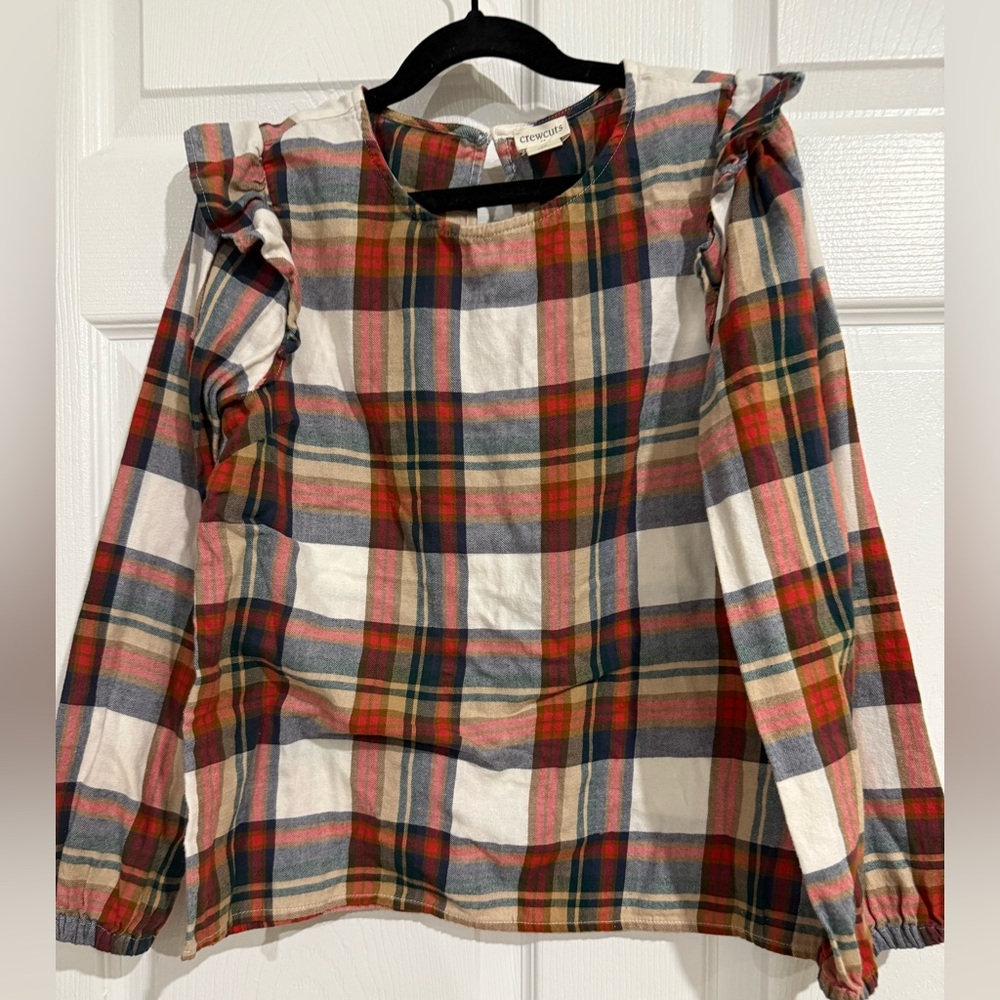Plaid Long Sleeve Kids Shirt